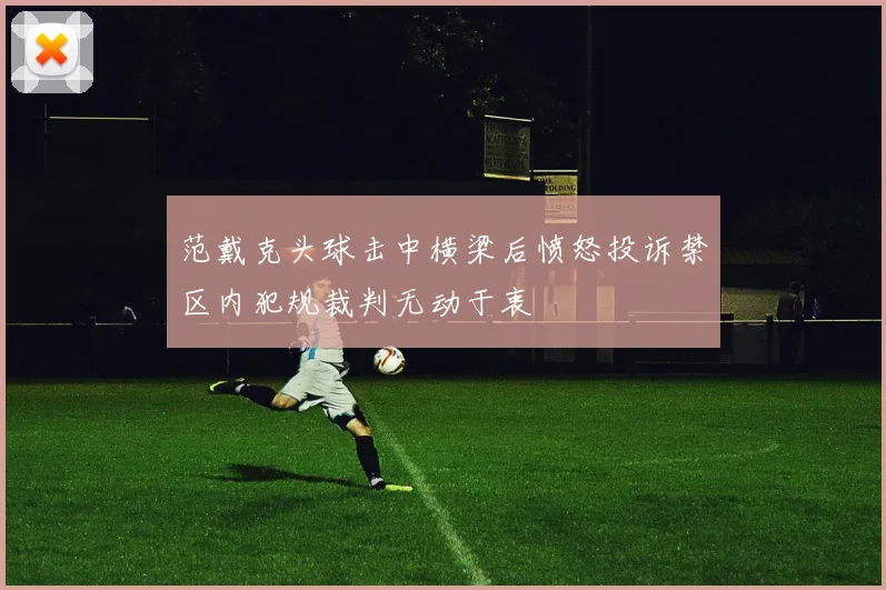 范戴克头球击中横梁后愤怒投诉禁区内犯规裁判无动于衷